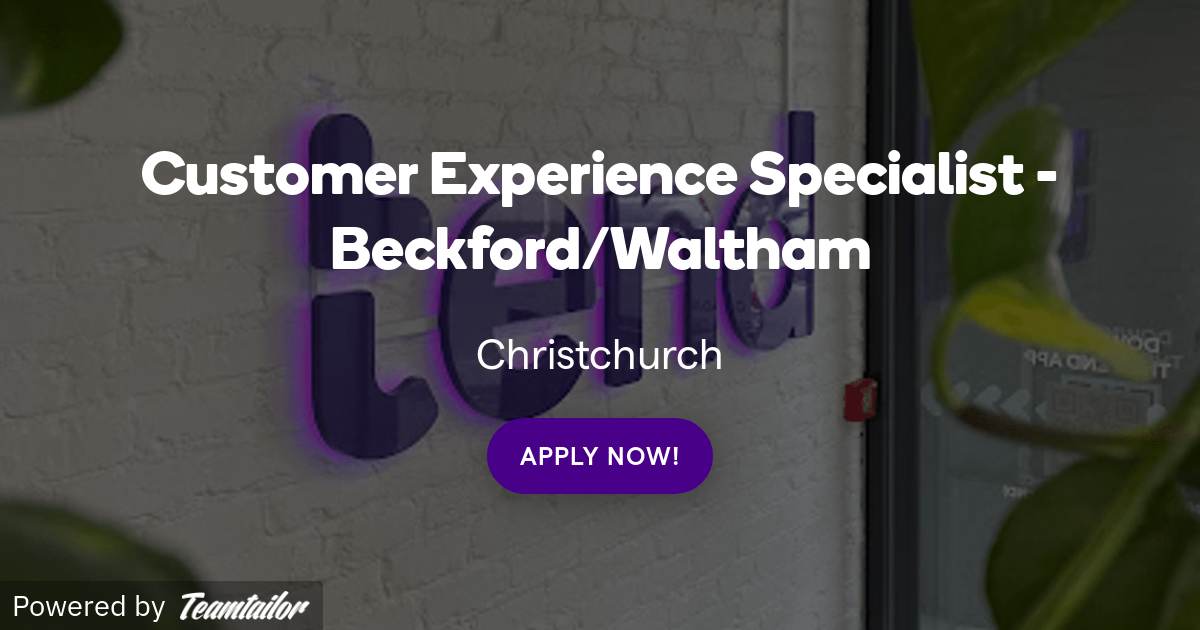 Customer Experience Specialist - Beckford/Waltham - Tend Best Online Platforms to Buy Camera Gimbals