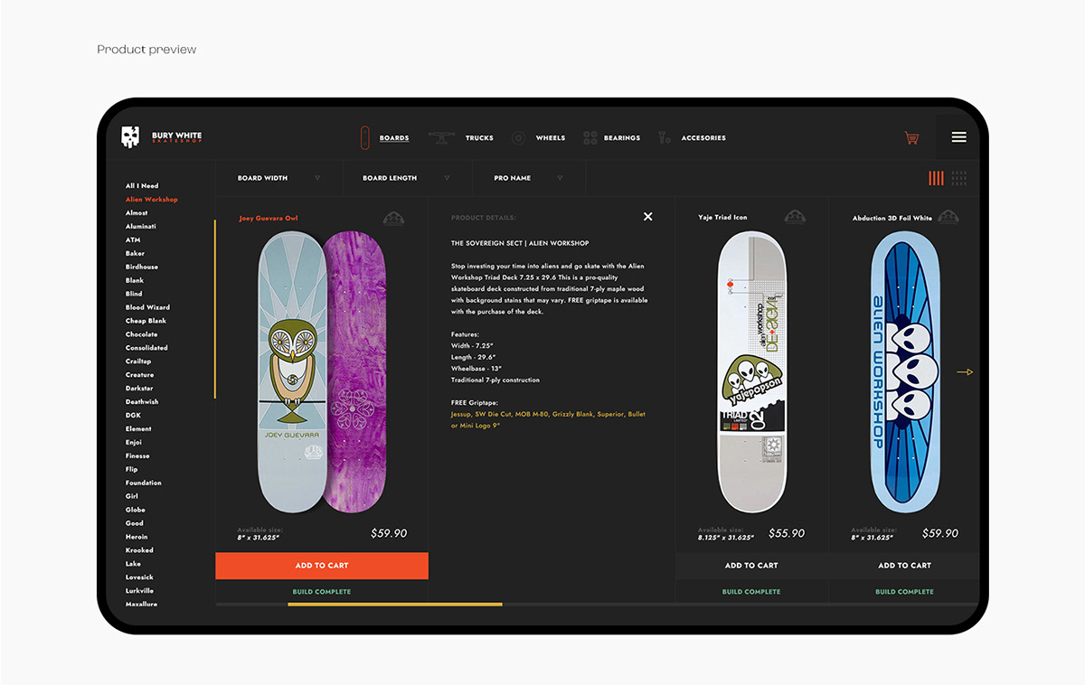Skate Shop - Woocommerce Theme :: Behance How To Create a Skate Shop Content Strategy
