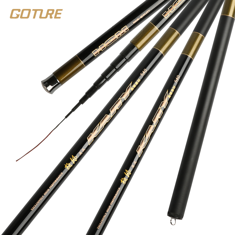 Goture Ultra Lightweight Super Fine/Thin Carbon Fiber Hand Fishing Rod ... Lightweight and Durable Fishing Poles for Travel